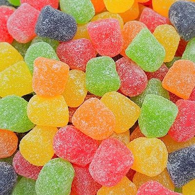 Christmas Gum Drops Candy, Assorted Fruit Flavored Old Fashioned Jellies (3 Pound Bag)