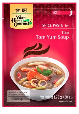 Asian Home Gourmet Spice Paste for Thai Tom Yum Soup, 1.75 oz (Pack of 3)