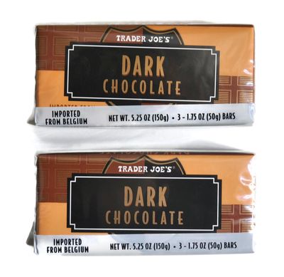 Trader Joe&#39;s Belgian Dark Chocolate Bars, 1.75 oz (2 Packs of 3)