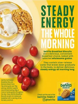 belVita Soft Baked Breakfast Biscuits, Banana Bread, 5 Count Box, 8.8 Ounce (Pack of 1)