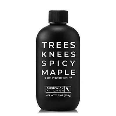 Trees Knees Spicy Maple, Organic Maple Syrup Infused with Habanero Peppers | 11.5 Ounce Bottle | Vegan, Gluten Free, Paleo-friendly, Grade-A Maple Syrup | Foodie Gifts, Spicy Food Gifts, Cocktail Gift