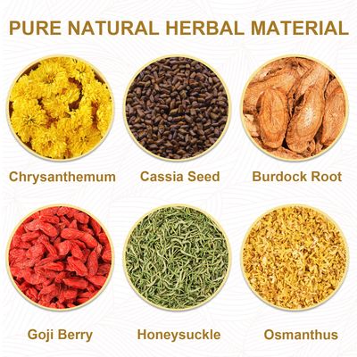 TEARELAE - Chrysanthemum Cassia Seed Tea - 5g x 20 Counts - Burdock Root, Goji Berry, Honeysuckle, Osmanthus - Combination Herbal Tea Bags