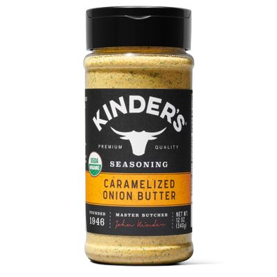 Kinder&#39;s Organic Caramelized Onion Butter, Premium Quality Seasoning, MSG Free, USDA Certified Organic, 12 oz