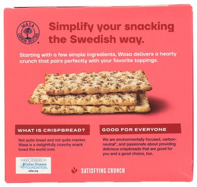 Wasa, Gluten Free Sesame &amp; Sea Salt Crispbread, Net wt. 6.1 Oz (Pack of 1)