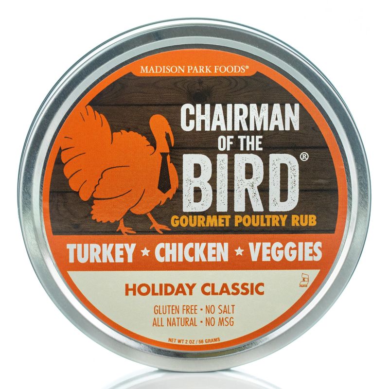 Chairman of the Bird Gourmet Turkey Rub - Best Thanksgiving All-In-One Herb Seasoning