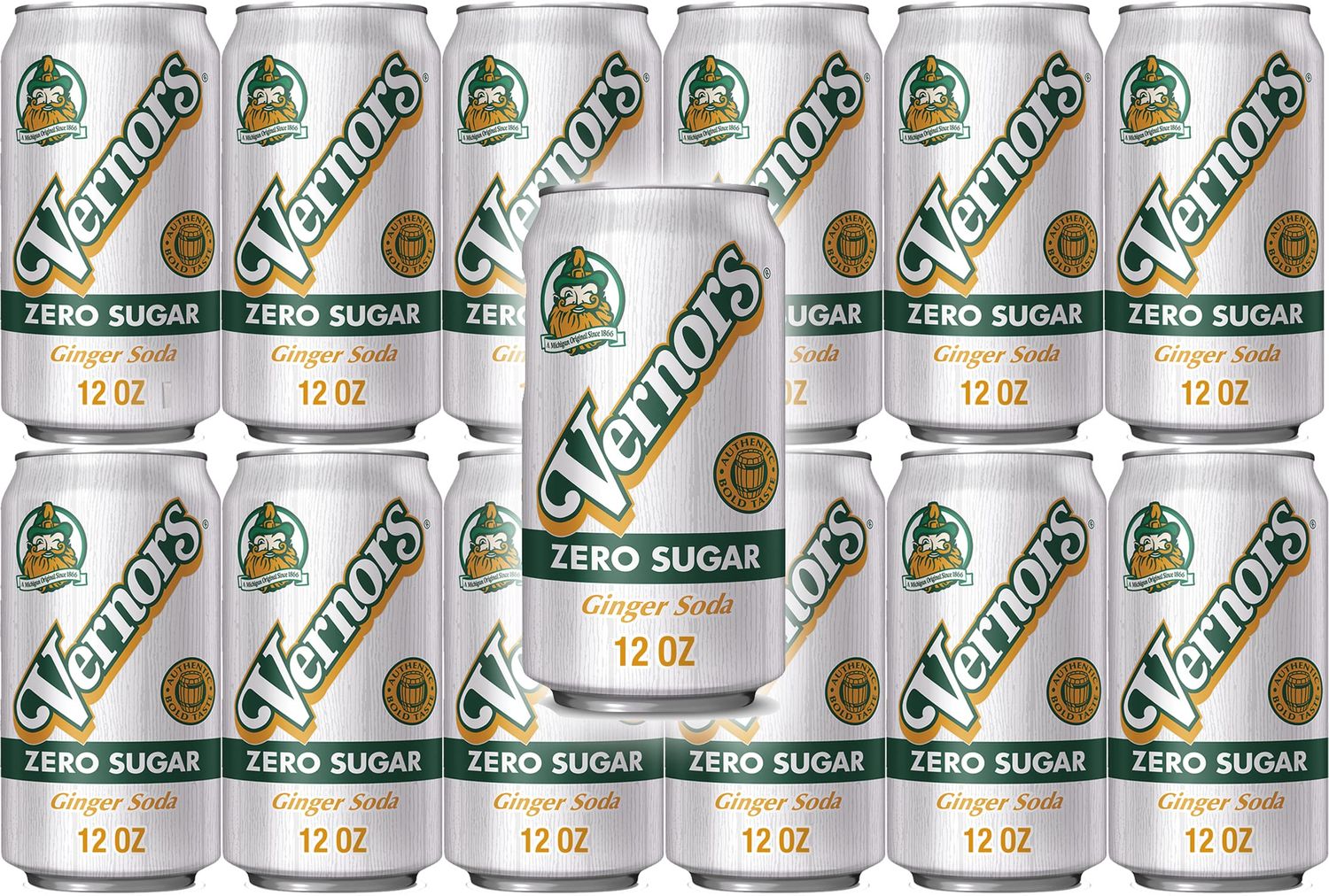 Vernor&#39;s Ginger Ale Diet, 12 oz Can (Pack of 12)