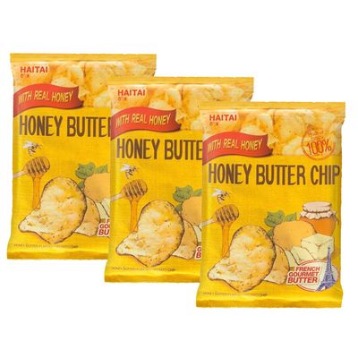 Haitai Honey Butter Chip BIG SIZE (120g X 3) / New Korea Potato Snack