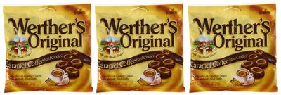Werther&#39;s Original Caramel Coffee Hard Candies 2.65 oz 3 pack