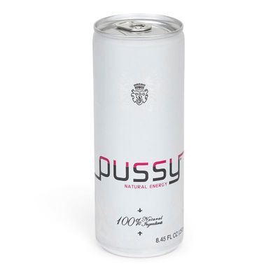 Pussy Natural Energy Drink (250ml - Pack of 6) ILIOS Packaging.
