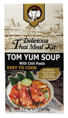 Elephant King Tom Yum Soup 6 servings, 50 Gram (Pack of 6)