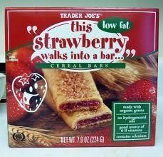 2 Pack Trader Joe&#39;s This Strawberry Walks Into a Cereal Bar 6 Bars