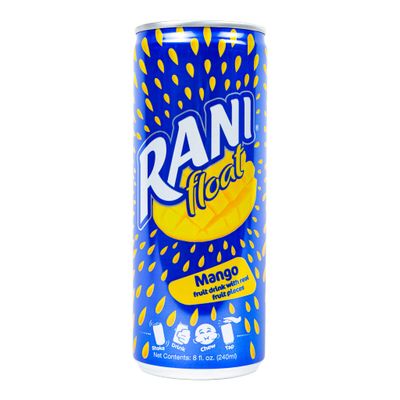 Rani Float Mango Fruit Juice Drink, 100% Fruit Juice Content with Real Mango Chunks, Imported from Dubai, No Added Sugar, No Artificial Colors, 8oz (Pack of 24)