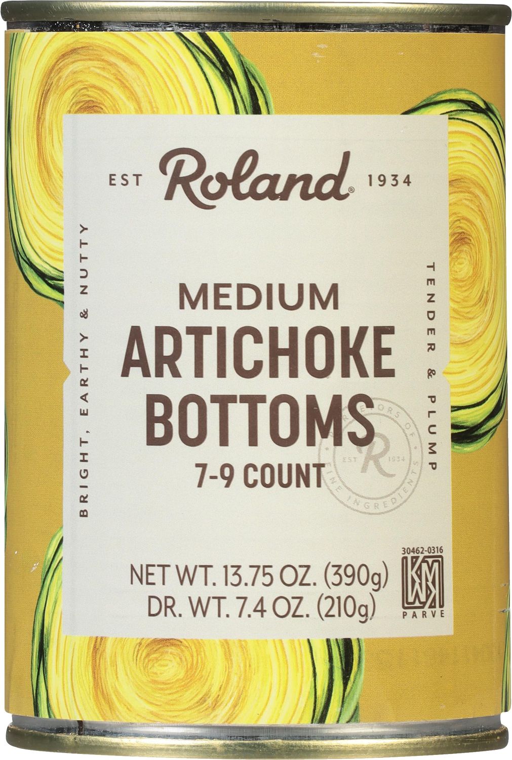 Roland Foods Medium Artichoke Bottoms, 13.75 Ounce Can, Pack of 6
