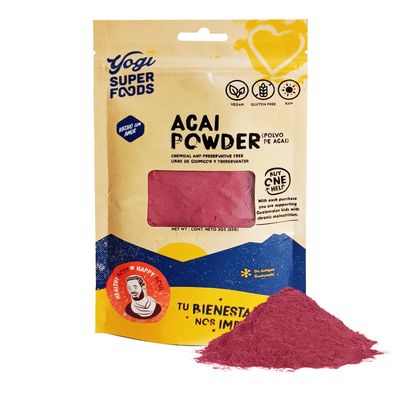 Yogi Super Foods Acai Berry Powder, Freeze Dried Acai Powder - Organic Acai Powder for Smoothie Bowls, High in Nutrient-Dense Antioxidants, Made from Brazilian Acai Trees - Vegan, Gluten Free