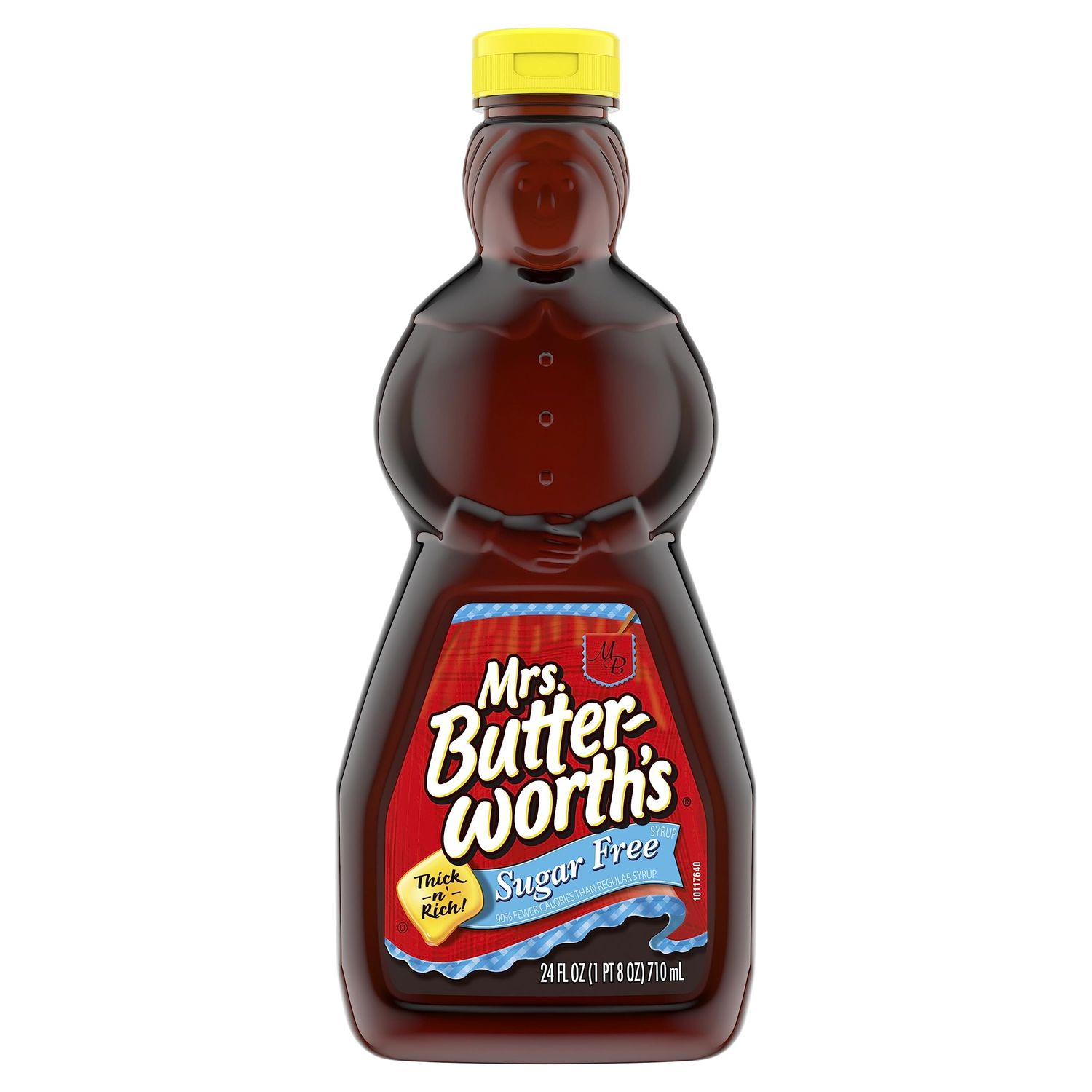 Mrs. Butterworth&#39;s Thick and Rich Sugar Free Pancake Syrup, Sugar Free Maple Flavored Syrup for Pancakes, Waffles and Breakfast Food, 24 Fl Oz Bottle