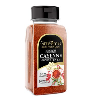 GranAroma 9.6 oz Cayenne Pepper, Chili &amp; Soups, Spicy Seasoning