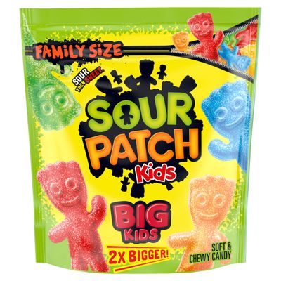 SOUR PATCH KIDS Big Kids Soft &amp; Chewy Candy, Family Size, Bulk Candy, 1.7 lb