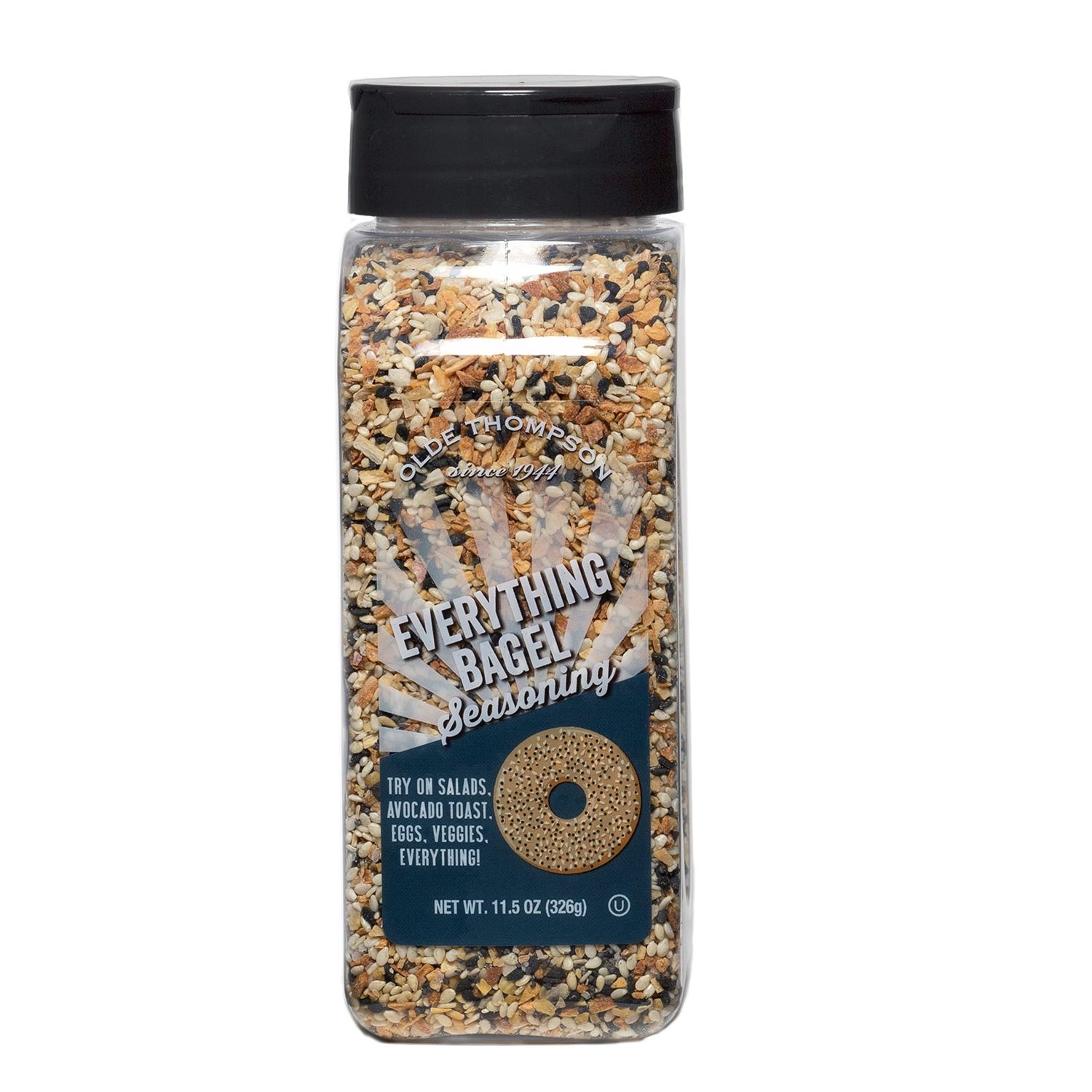 Olde Thompson Everything Bagel Seasoning, 11.5oz - Must have Kitchen Essential, Pantry or Spice Rack Necessity, Great topping for Baked goods, Toast, Avocado, Eggs, Salads, and Vegetables