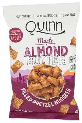 Quinn Maple Almond Butter Filled Pretzel Nuggets, 5oz Bag