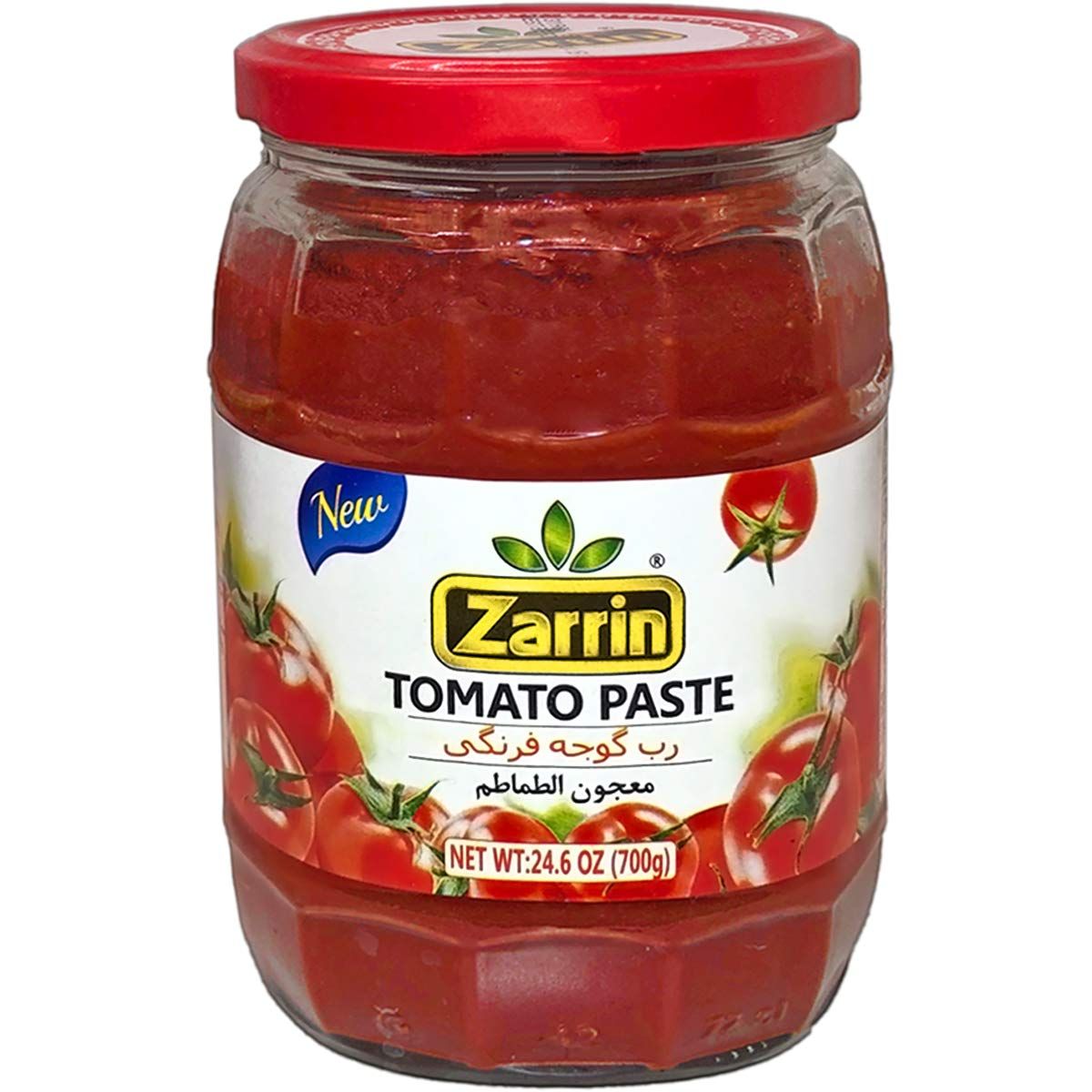 Zarrin - Tomato Paste in a glass jar, 24.6 oz (700g), Product of Turkey, No Preservatives