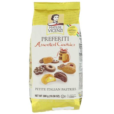 Pasticceria Matilde Vicenzi Assorted Shortbread Cookies, 10.58 oz (300g), Kosher, Dairy Mini Pastries - Made in Italy