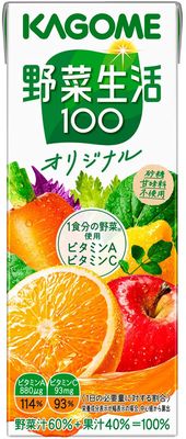 Vegetable Life 100 Original 7.1oz 4pcs Japanese Soft Drink Kagome Ninjapo