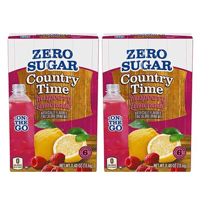 Country Time Zero Sugar Raspberry Lemonade on the go packs 6ct (pack of 2)