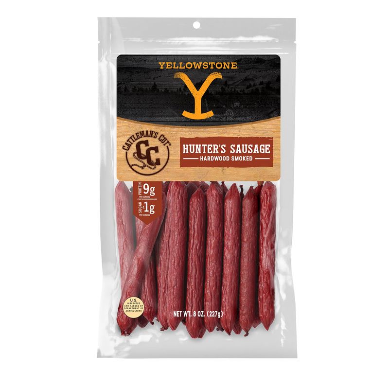 Yellowstone by Cattleman's Cut Hunter's Sausage Sticks, 8 Ounce