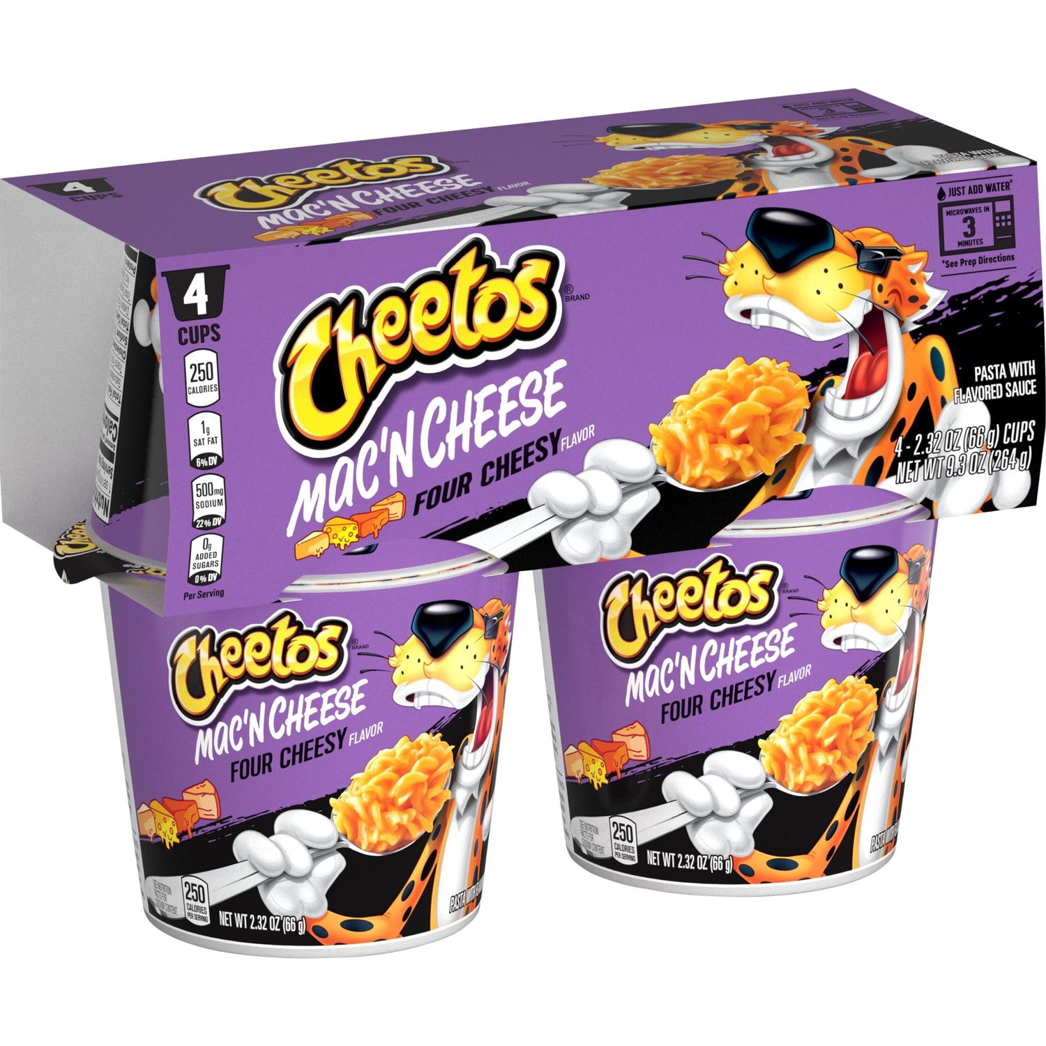 Cheetos Mac &amp; Cheese Cups, Xtra 4 Cheesy, (4 Cups)