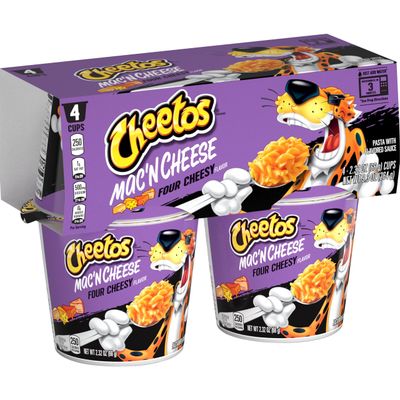 Cheetos Mac &amp; Cheese Cups, Xtra 4 Cheesy, (4 Cups)