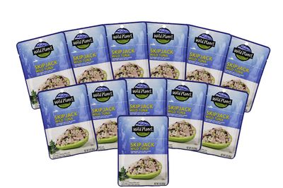 Wild Planet Skipjack Wild Tuna, Sea Salt, Pouch, Keto and Paleo, 3rd Party Mercury Tested, 3 Ounce (Pack of 12)