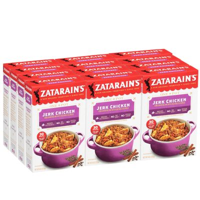 Zatarain&#39;s Jerk Chicken Rice, 8 oz (Pack of 12)