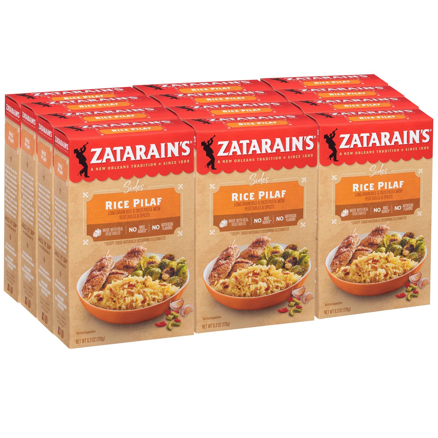Zatarain&#39;s Rice Pilaf, 6.3 oz (Pack of 12)