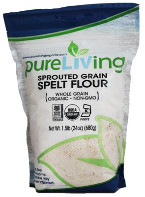 PureLiving Sprouted Grain Organic Spelt Flour - 24 Ounce Bag