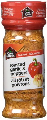 Club House, Herbs &amp; Spices, Blends, Roasted Garlic &amp; Peppers, 144g/5oz