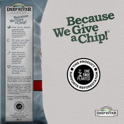 Deep River Snacks Salt &amp; Cracked Pepper Kettle Cooked Potato Chips, 2 Ounce (Pack of 24)