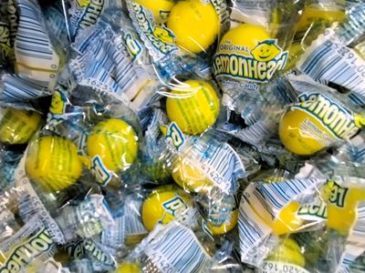 Lemonheads - 1 lb of Individually Wrapped Sweet Sour Hard Sucking Candy