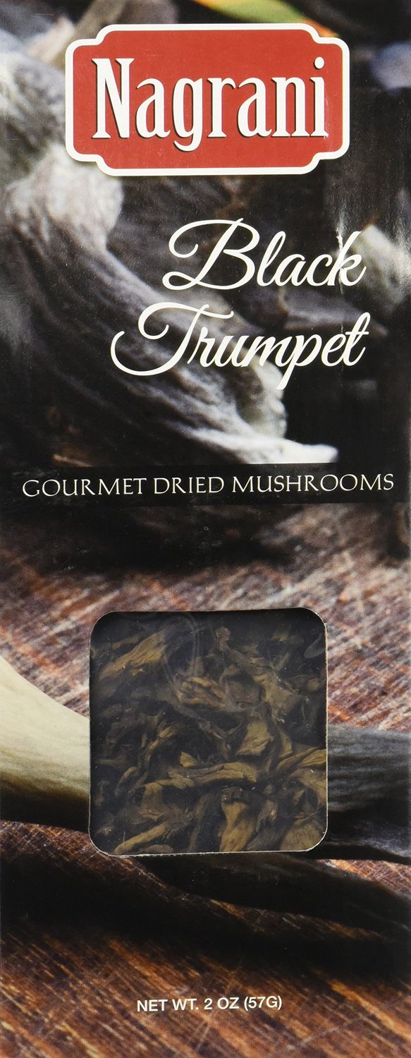 Nagrani Dried Black Trumpet Mushrooms, 2 Ounce