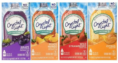 Crystal Light Kraft Crystal Light With Caffeine Variety Pack (40 Total Packets) Gluten Free - New 2016 Packaging - pack 4 .4 pack - 10 Count (Pack of 4)