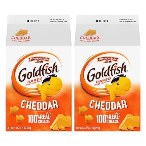 Goldfish Cheddar Crackers, 27.3 oz carton, 2 CT box