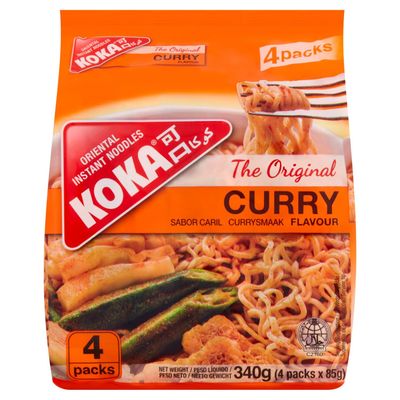 Koka Instant Noodles Curry Flavour 85G x 4