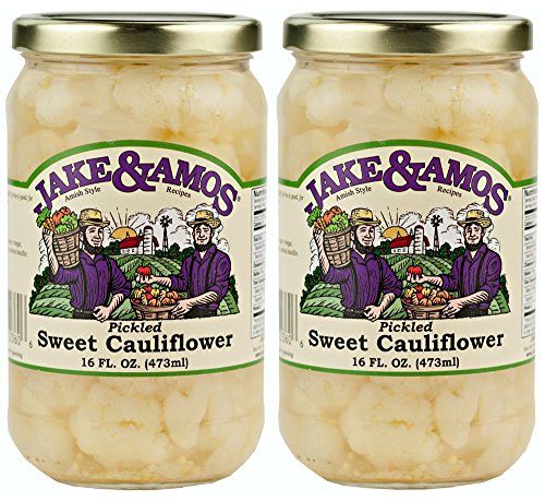 Jake &amp; Amos - Sweet, Pickled Cauliflower/ 2 - 16 Oz. Jars