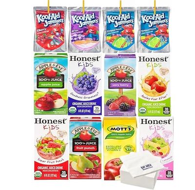 On The Go, Juice Box Variety Pack, 26 Count-with Bay Area Marketplace Napkins