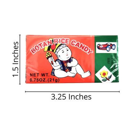 Botan Rice Candy (6 Pack) with 2 Gosutoys Stickers