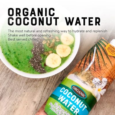 Nature's Greatest Foods, Organic Coconut Water, USDA Organic Certified, No Sugar Added, Never from Concentrate, Pure &amp; Refreshing, 33.8 fl oz (Pack of 6)