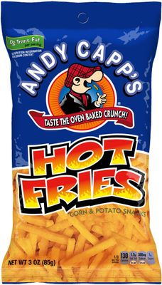 Andy Capp&#39;s Hot Fries Snacks, 3 oz, (Pack of 12)