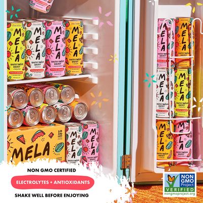 Mela Watermelon Water - Hydrating Watermelon Juice Drink w/Vitamin C, Electrolytes, &amp; Antioxidants - Non-GMO, Gluten-Free, Real Fruit Juice Watermelon Drink (Variety, 11.15 fl oz, 12-Pack)