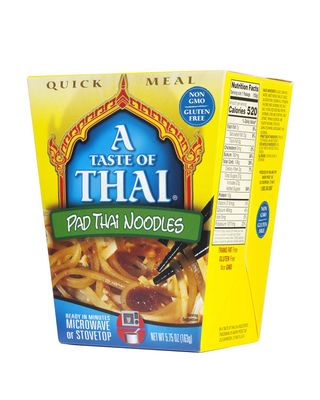A Taste of Thai Pad Thai Noodles - 5.75oz Pack of 6 Heat &amp; Eat Instant Noodles Flavored with Classic Thai Sauce | Gluten-Free | Ideal Vegan Meal | Perfect Side for Chicken Fish &amp; Meat Entrees