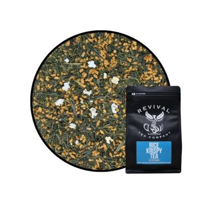 Revival Tea Company Rice Krispy Tea - Green Tea Blend with Toasted Rice and Marshmallow Flavor - 24 Tea Bags