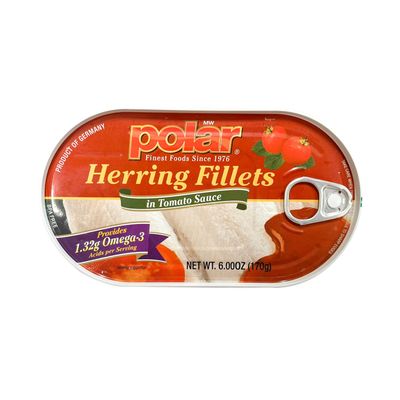 MW polar Herring in Tomato Sauce, 6 Ounce (Pack of 14)